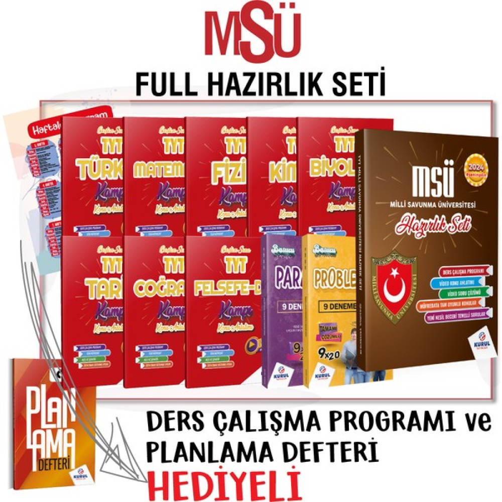 Kurul Yayıncılık 2024 Msü Hazırlık Seti Hediyeli Temel Yeterlilik Testi (TYT) Fiyatı