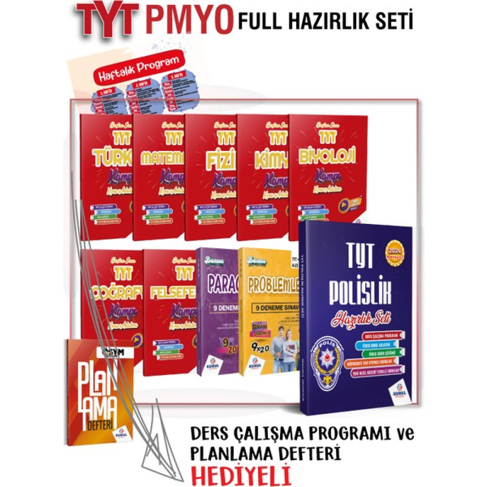 Kurul Yayıncılık 2024 Polislik TYT Tüm Dersler Konu Anlatımlı Set Kaynak Kitapları Fiyatı
