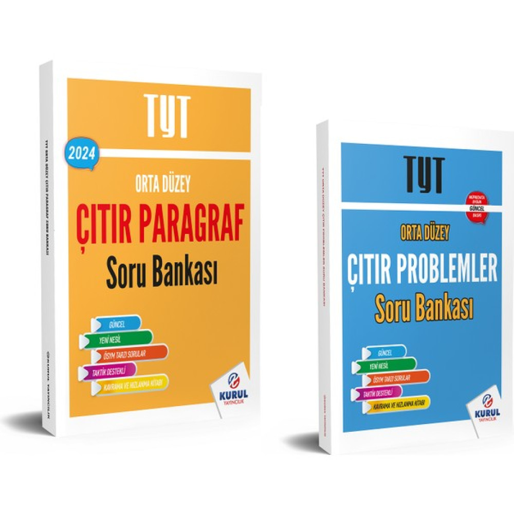 Kurul Yayıncılık 2024 TYT Paragraf ve Problem Soru Bankası Seti Temel Yeterlilik Testi (TYT) Fiyatı