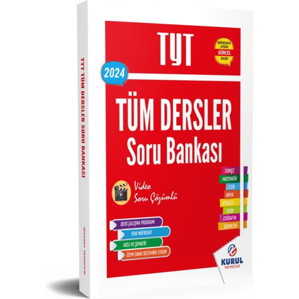 Kurul Yayıncılık 2024 TYT Tüm Dersler Soru Bankası Temel Yeterlilik Testi (TYT) Fiyatı