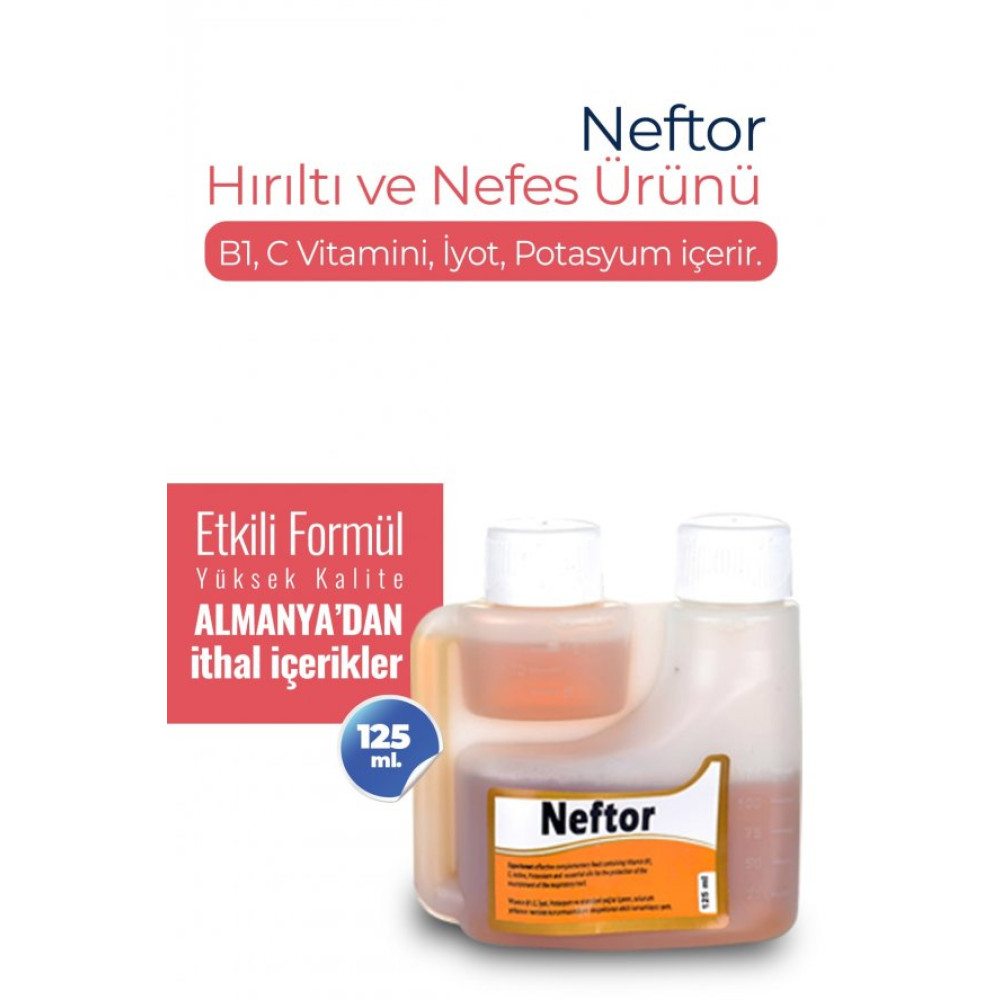 Kuslar Icin Neftor Hirilti Ve Nefes Urunu 125 Ml Evcil Hayvan Ürünleri Fiyatı