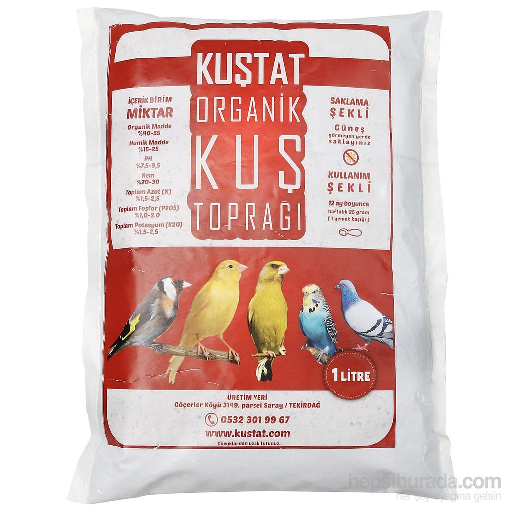 Kuştat Organik Kuş Toprağı 1 Lt Diğer Fiyatı