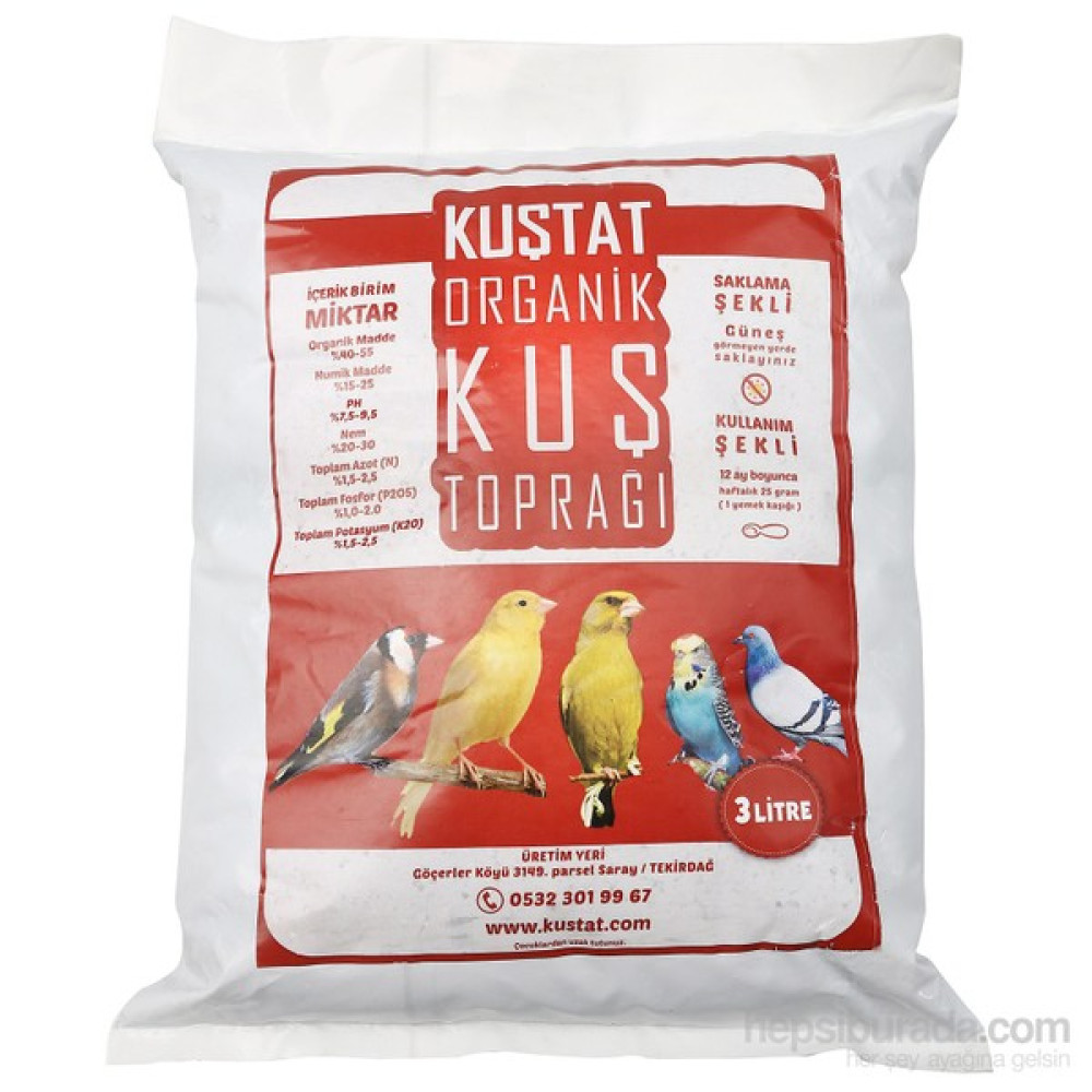 Kuştat Organik Kuş Toprağı 3 Lt Oto Boyaları Fiyatı