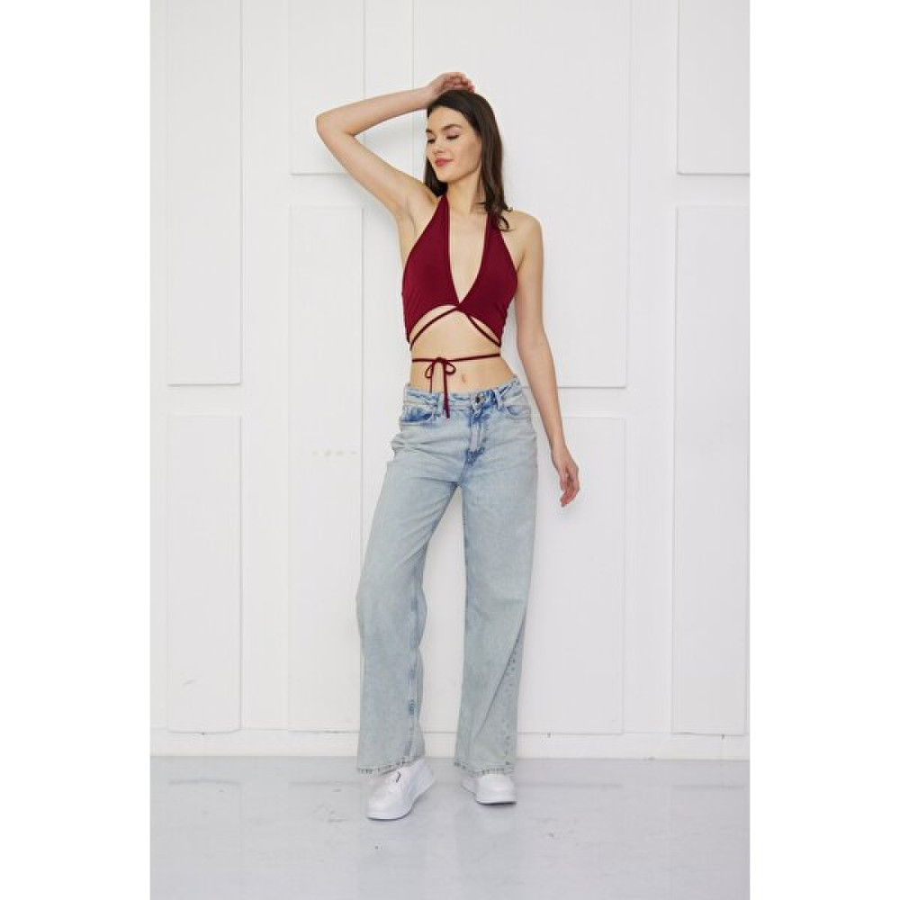 Kutaf Bol Paça Kot Pantolon Bayan Jeans / Kot Pantolon Fiyatı