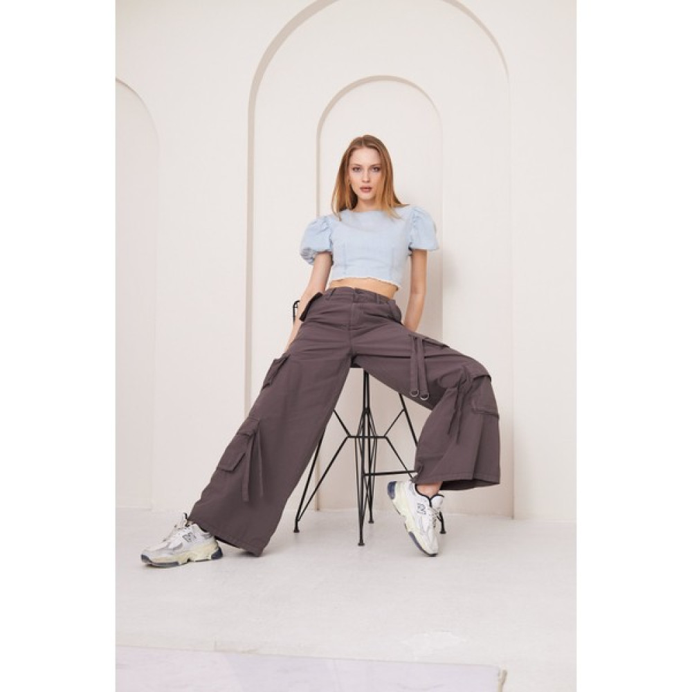 Kutaf Wide Leg Baggy Pantolon Kadın Pantolon Fiyatı