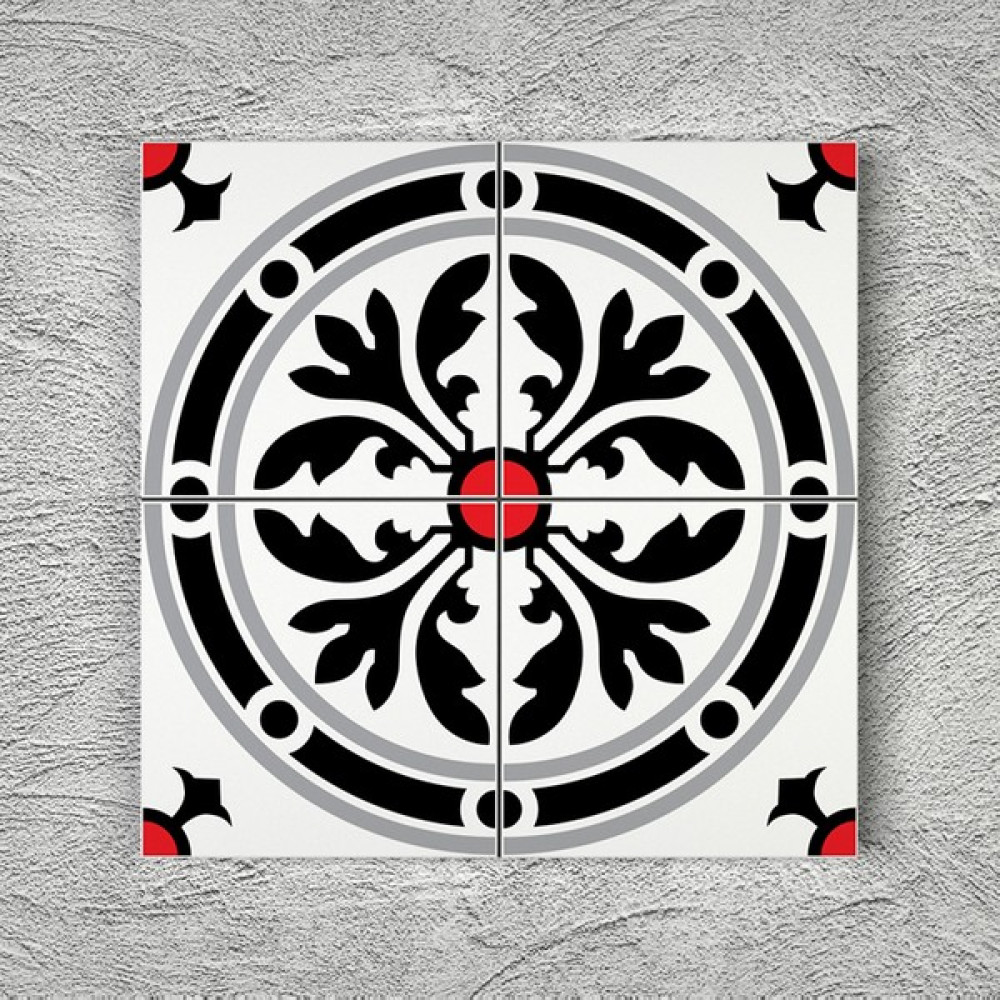 Kütahya Çini Yapı Tasarım Yk 001-17 20 x 20 Desenli Yer Karosu 1m² Oto Boyaları Fiyatı