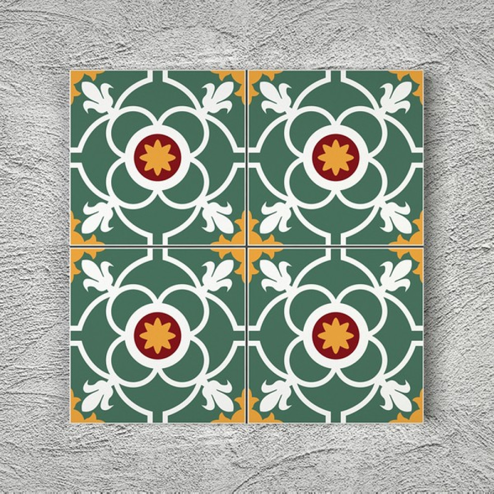 Kütahya Çini Yapı Tasarım Yk 001-44 20 x 20 Desenli Yer Karosu 1m² Yer / Yüzey Kaplamaları Fiyatı