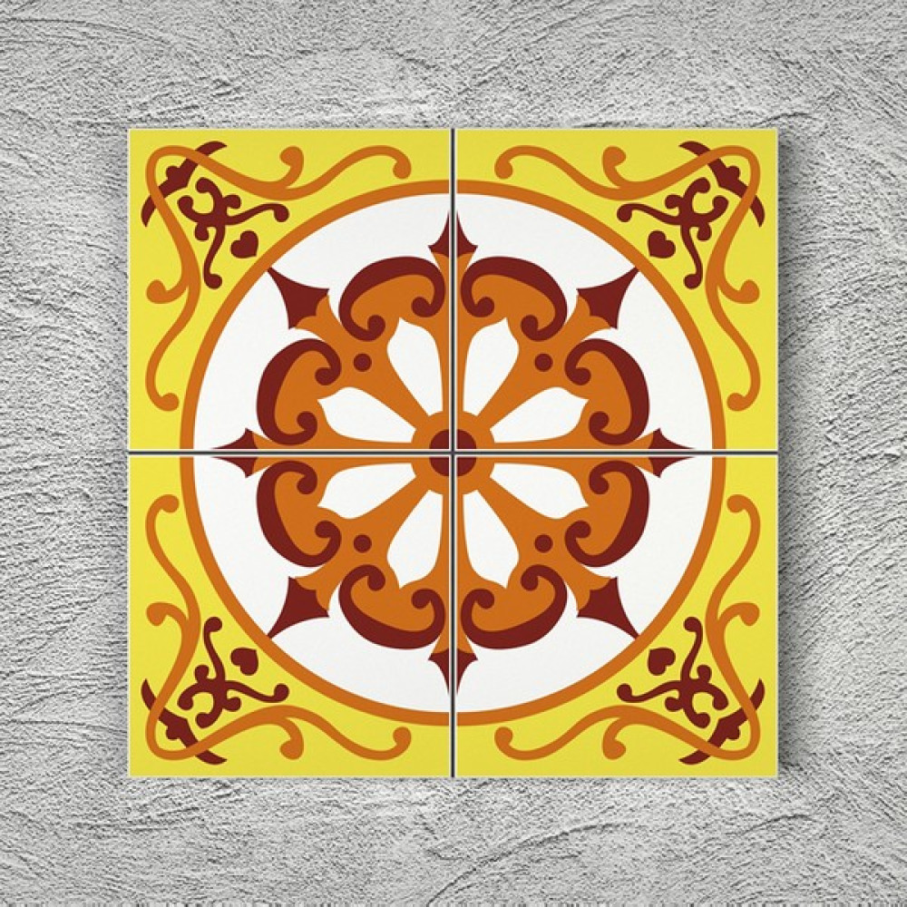 Kütahya Çini Yapı Tasarım Yk 001-69 20 x 20 Desenli Yer Karosu 1m² Yer / Yüzey Kaplamaları Fiyatı