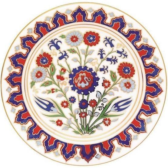Kütahya Porselen Lenger 25 cm Dekor No:102 Duvar Tabağı
