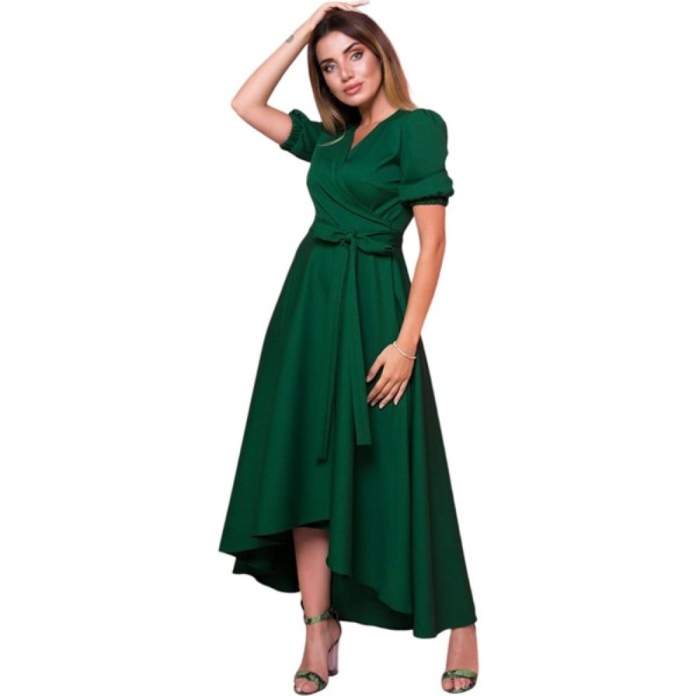 Kutas Fashion Asimetrik Kesim Kuşaklı Midi Elbise Elbise Fiyatı