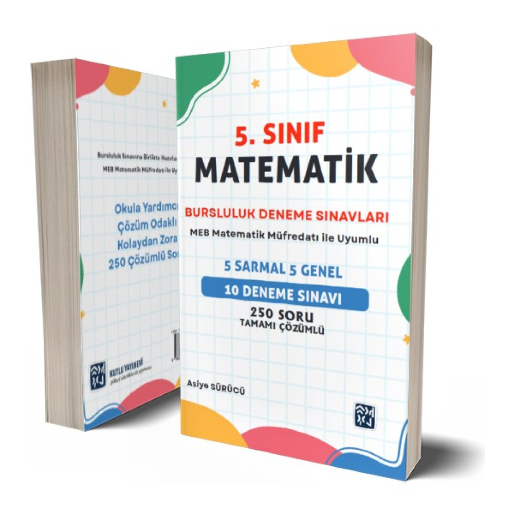 Kutlu Yayınevi 5. Sınıf Matematik Bursluluk Deneme Sınavı Ders Sınav Kitapları Fiyatı