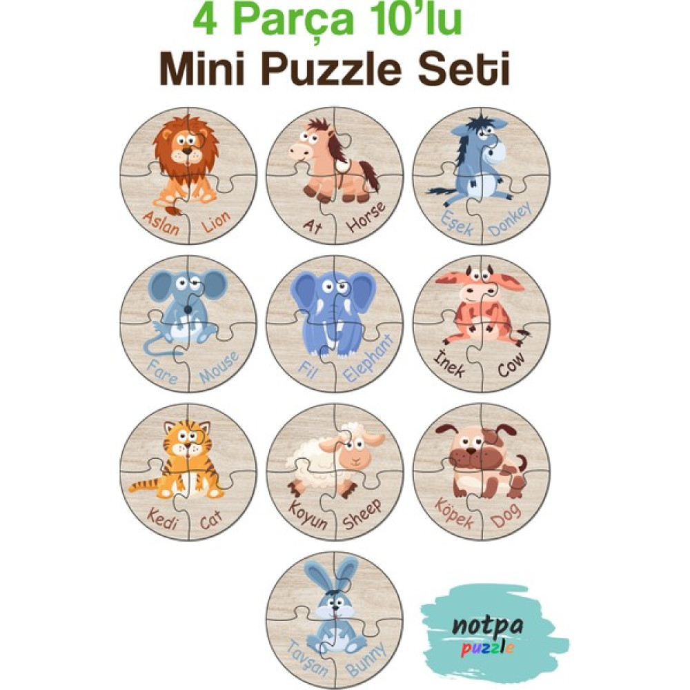 KutuTR Notpa Türkçe-Ingilizce Ilk Puzzle'm Rakamlar Serisi 10'lu Set Eğitici Oyuncak Fiyatı