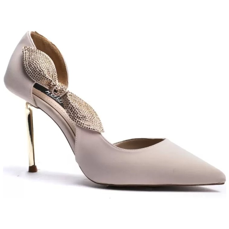 Kuum London Kuum K25-820 Bej Stiletto 9 Cm Kadın Abiye Ayakkabı Ayakkabılar ve Çantalar Fiyatı