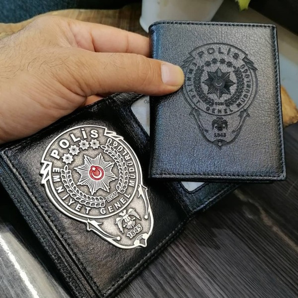 Kuyumcudan Polis Mat Rozetli Cüzdan Erkek Cüzdan Fiyatı
