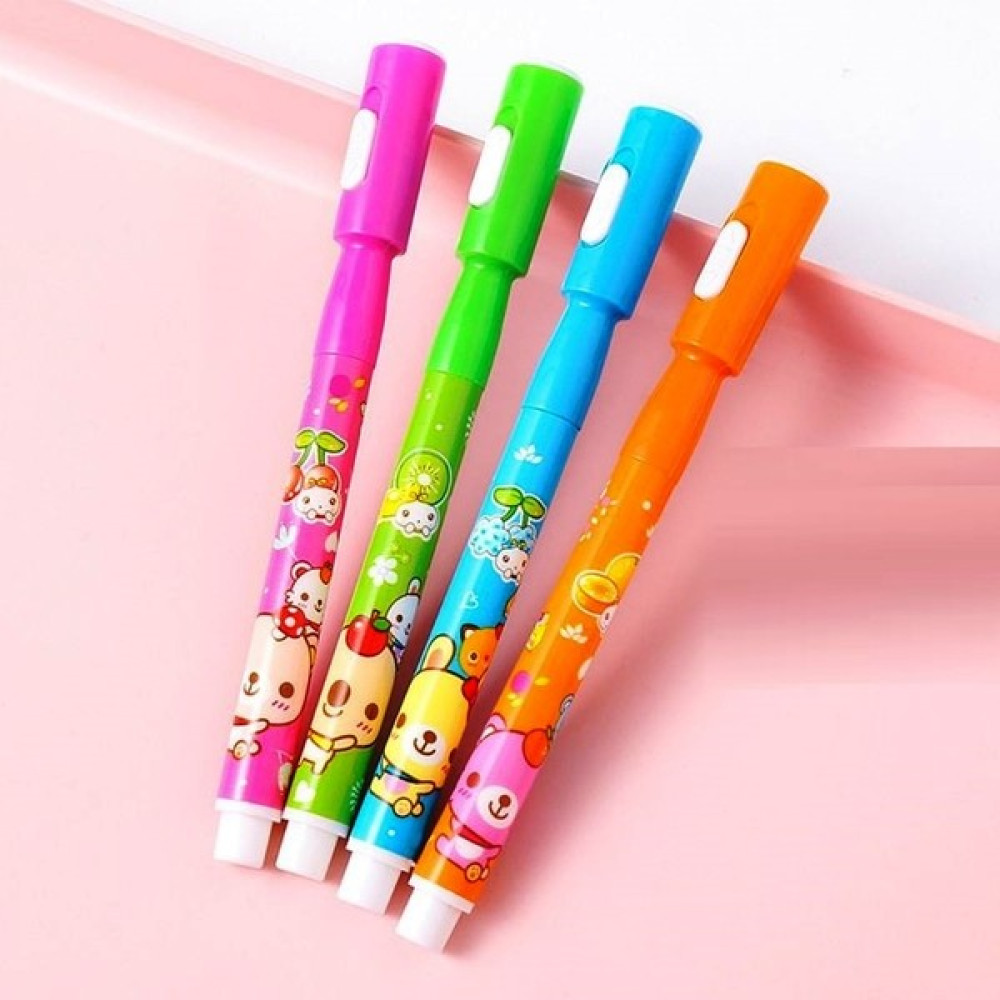 Kuzey 4 Pcs Invisible Ink Pens Uv LED Light 4 Adet Mor Işıklı Görünmez Kalem Işıklı Kalem LED Mor Işık Kalem Fosforlu Kalem Fiyatı
