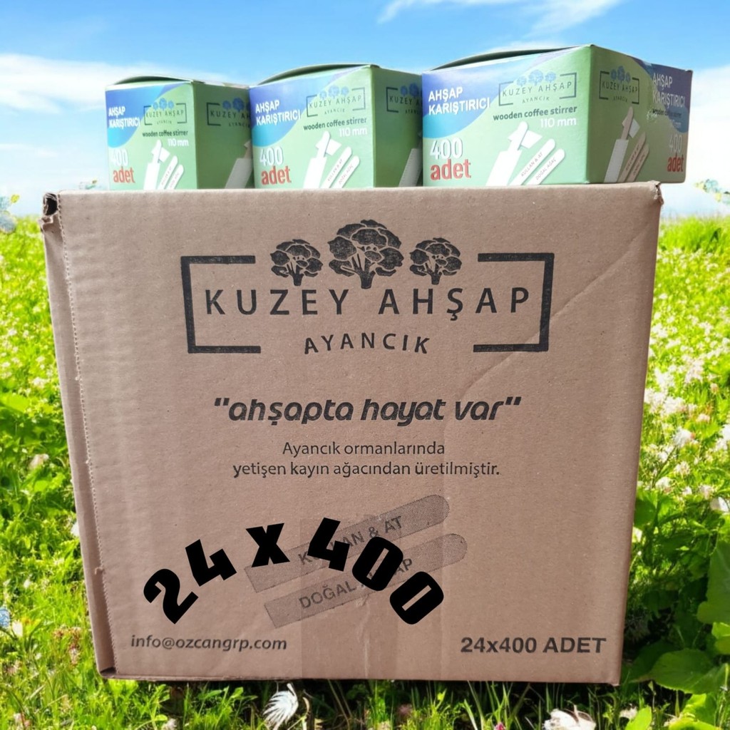 Kuzey Ahşap Çay Kahve Karıştırıcı Tahta Karıştırıcı Tahta Kaşık 24X400 Çatal / Kaşık / Bıçak Takımları Fiyatı