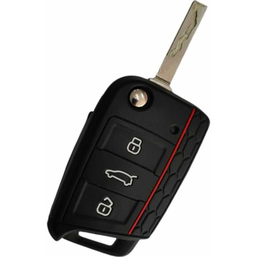 Kuzey Silikon Anahtar Kılıfı Seat Skoda Vw Golf Leon Polo Ibiza Süper B Passat Tiguan Alteca Arona - Siyah Anahtarlık Fiyatı