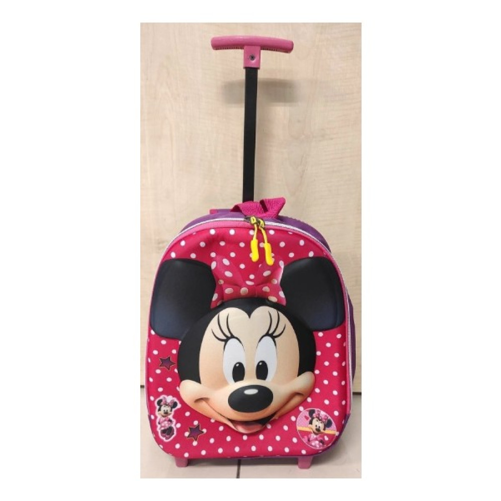 Kuzey Trend Çekçekli ve Tekerlekli Pembe Mickey Mouse Figürlü Anaokulu Çantası Okul & Evrak Çantaları Fiyatı