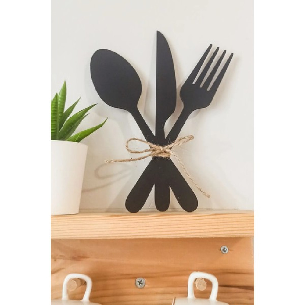 Kuzeylina 3'lü Dekoratif Ahşap Çatal-Kaşık-Bıçak Seti Mutfak, Kahve Köşesi, Dolap, Raf, Askı Süsü(19 Cm) Ev & Dekorasyon Aksesuarları Fiyatı