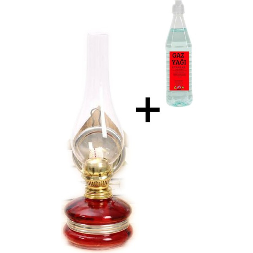 Kuzgun Online Shop Kırmızı Büyük Nostaljik Gaz Lambası & 750 ml Gaz Yağı Elektrik ve Aydınlatma Fiyatı