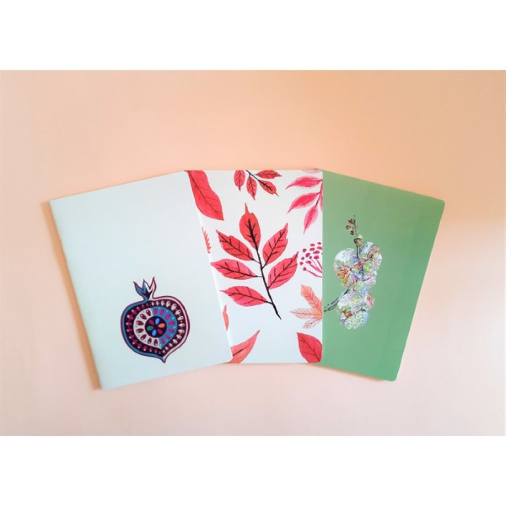 Kuzgun Tasarım 3' Lü Çizgisiz Not Defteri 15 x 21 cm Not Defteri & Bloknot Fiyatı