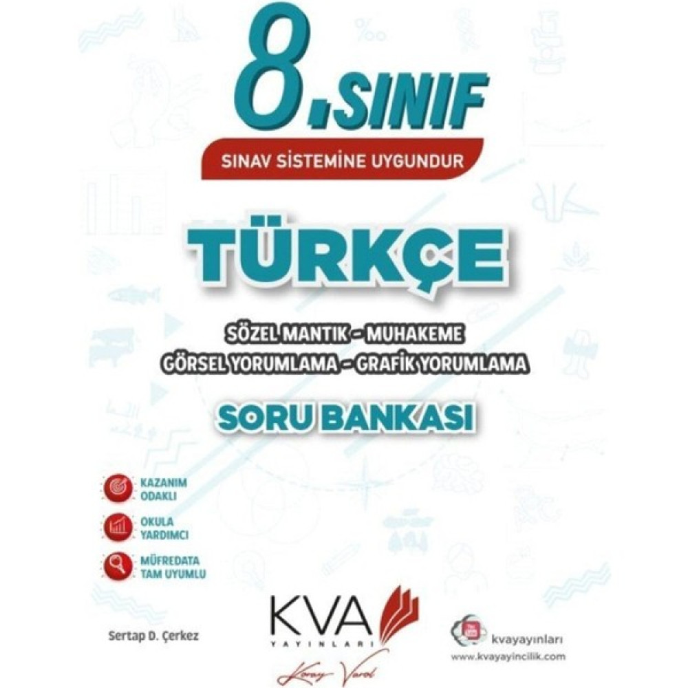 Kva Yayınları 8. Sınıf Türkçe Sözel Mantık Muhakeme Soru Bankası Kaynak Kitapları Fiyatı
