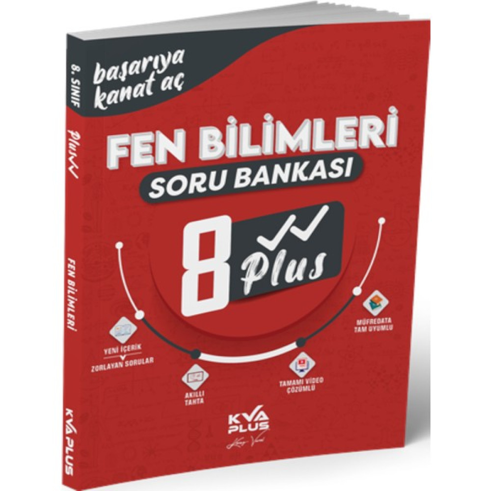 KVA Yayınları Koray Varol Akademi (Kva Plus) 8. Sınıf Plus Serisi Fen Bilimleri Soru Bankası Kaynak Kitapları Fiyatı