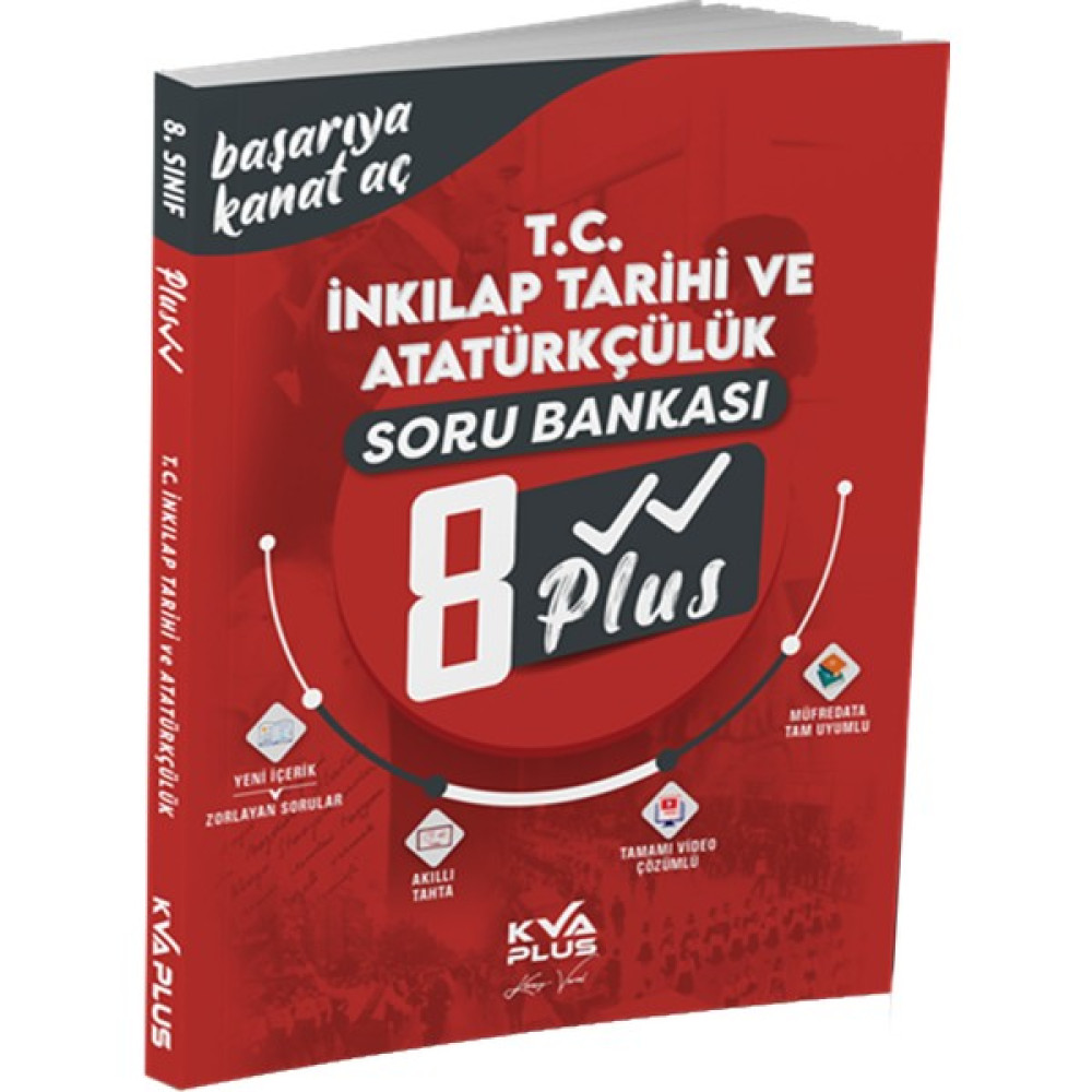 KVA Yayınları Koray Varol Akademi (Kva Plus) 8. Sınıf Plus Serisi T.C. İnkılap Tarihi Soru Bankası Ders Sınav Kitapları Fiyatı