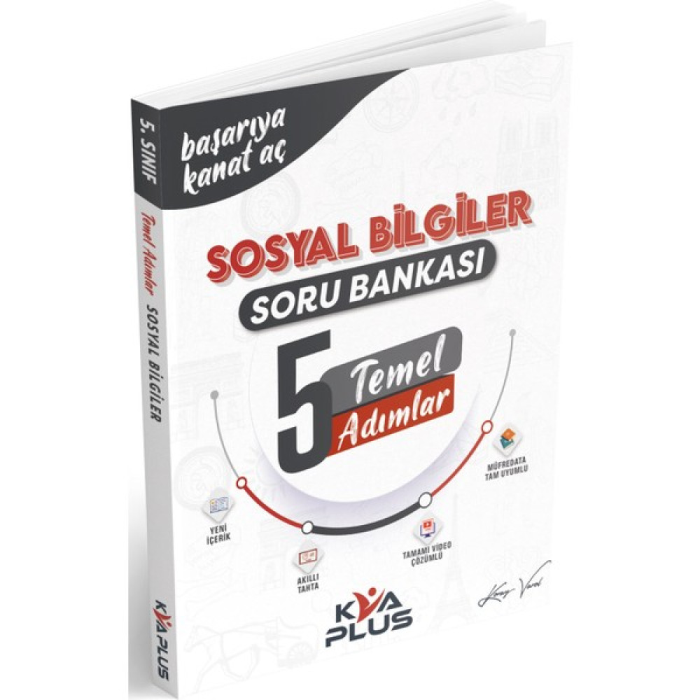 KVA Yayınları Kva 5. Sınıf Sosyal Bilgiler Temel Adımlar Soru Bankası 2023 Kaynak Kitapları Fiyatı