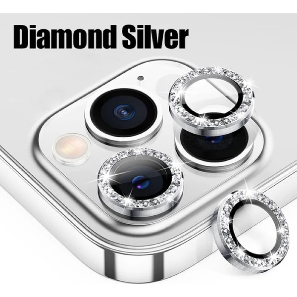 KVK Privacy Apple iPhone 11 / Apple iPhone 12 /apple iPhone 12 Mini Uyumlu Gümüş Swarovski Taşlı Kamera Lensi Koruyucu Cep Telefonu Kılıfı Fiyatı