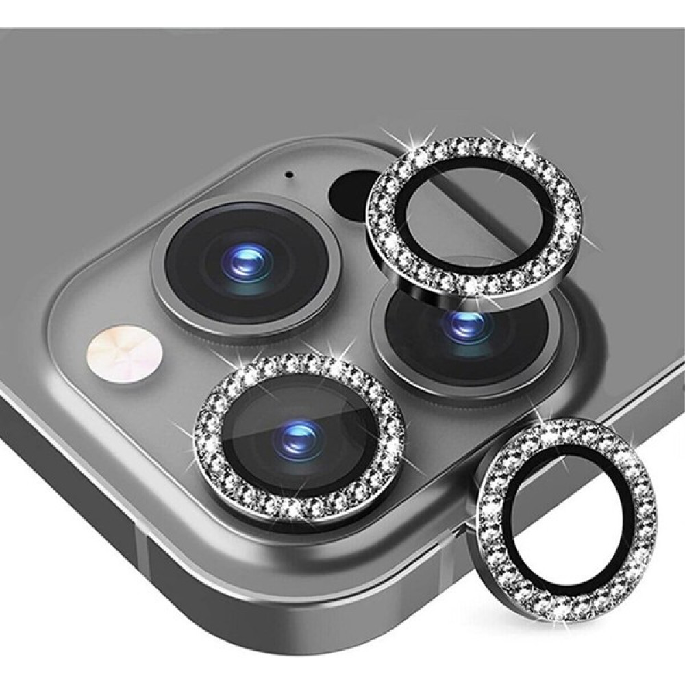 KVK Privacy Apple iPhone 14 Pro Max / 14 Pro Uyumlu Uzay Siyahı Swarovski Taşlı Kamera Lensi Koruyucu Cep Telefonu Kılıfı Fiyatı
