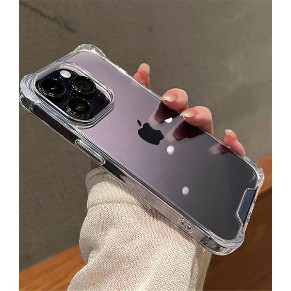 KVK Privacy Apple iPhone 14 Promax Uyumlu Şeffaf Kılıf Airbag Antishock Köşeli Darbe Emici Şeffaf Kılıf Cep Telefonu Kılıfı Fiyatı