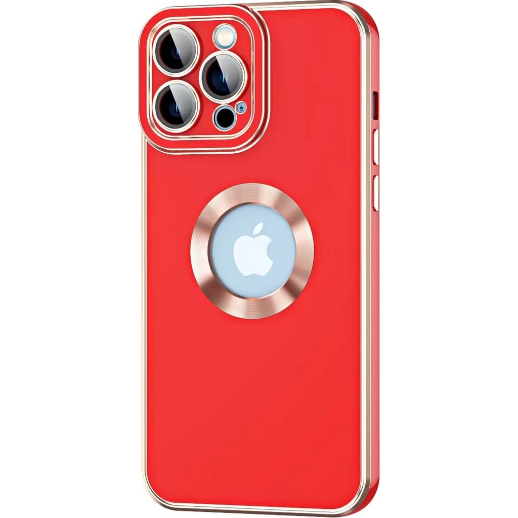Kvy Iphone 12 Pro Max Kamera Korumalı Renkli Kenarlı Kongo Kılıf + Kırılmaz Ekran Koruyucu - Kırmızı Cep Telefonu Kılıfı Fiyatı