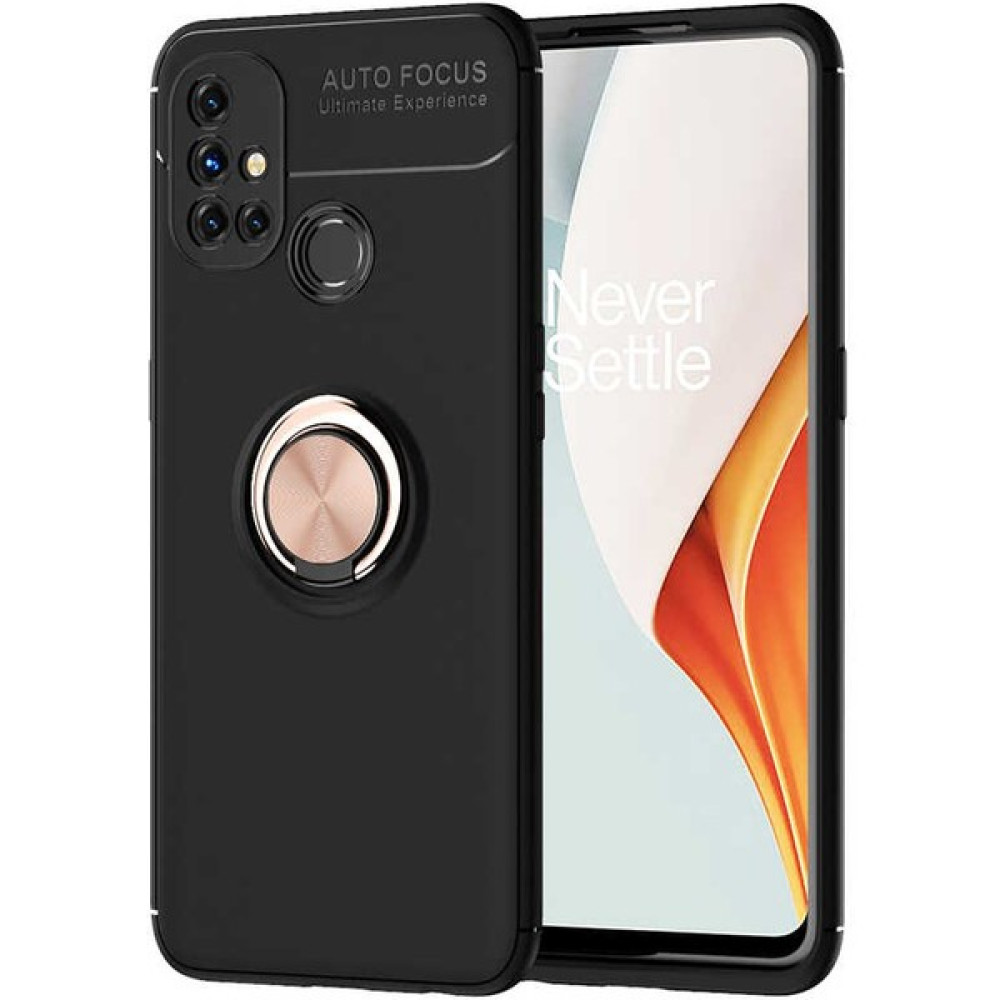 Kvy One Plus Nord N10 5g Yüzüklü Manyetik Ravel Kılıf Siyah Bronz Cep Telefonu Kılıfı Fiyatı