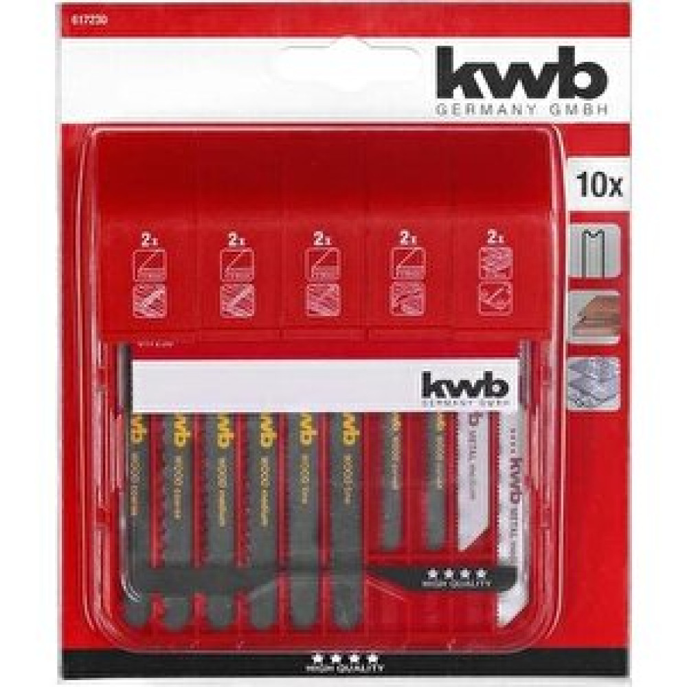 KWB Kwb Kutulu Dekupaj Testere Seti 10parça S30 617230 Yedek Parça - Elektrikli El Aletleri Fiyatı