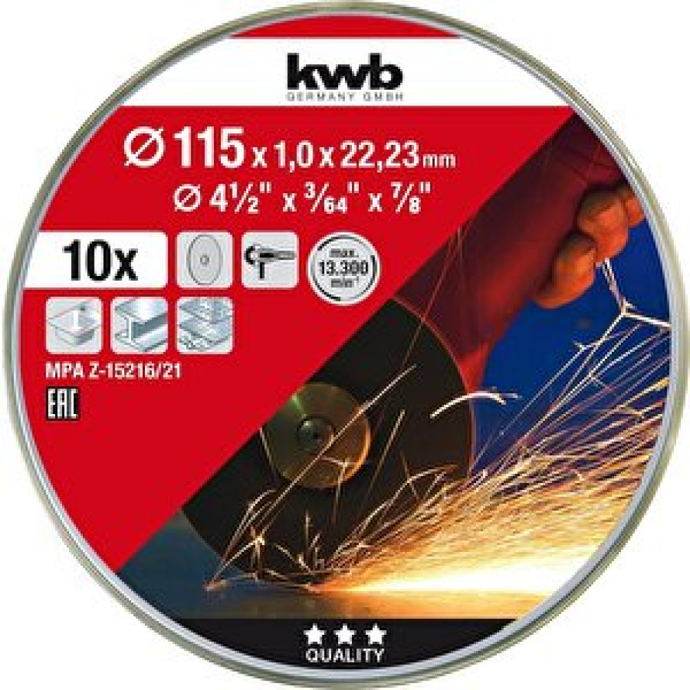 KWB Kwb Metal Kesici Disk 115x1.0 10 Lu 49712021 Elektrikli El Aletleri Fiyatı