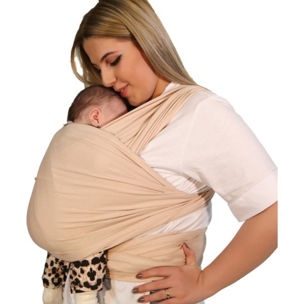 Kycbaby Bebek Sling Kanguru Esnek Wrap Sling Bebek Taşıma Şalı %100 Pamuk Sertifikalı Sling - Soft Bej Bebek Arabası ve Pusetler Fiyatı