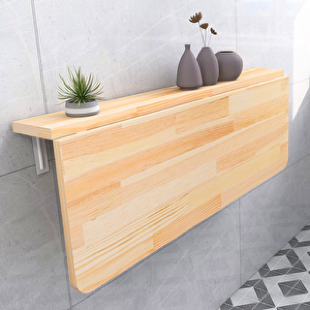 Kydonia Home 60x140 Cm Masif Ahşap Oval Köşeli Duvara Monte Kırma Katlanır Sabit Raflı Masa Yemek & Mutfak Masası Fiyatı