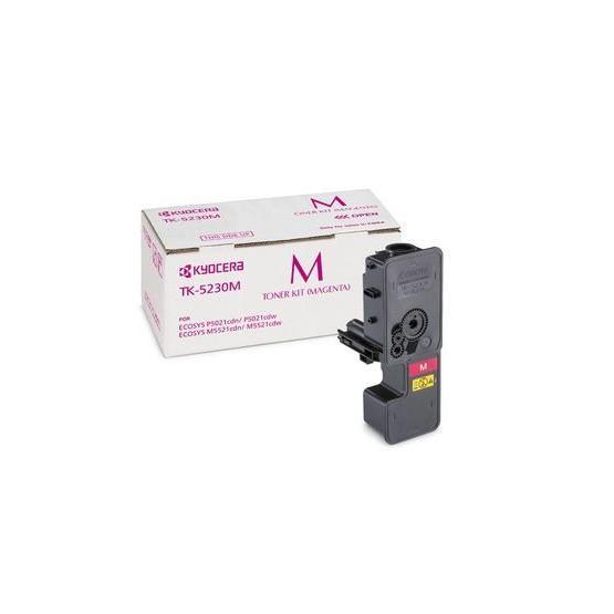 Kyocera TK-5230M Magenta Kırmızı Ecosys M5521CDN-5521CDW P5021CDN-5021CDW Orjinal Fotokopi Toneri