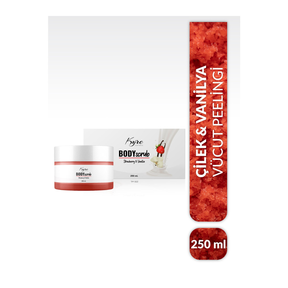 Kyre Arındırıcı Nemlendirici Besleyici Vücut Peeling - Vanilya Çilek 250 ML Vücut Bakımı Fiyatı