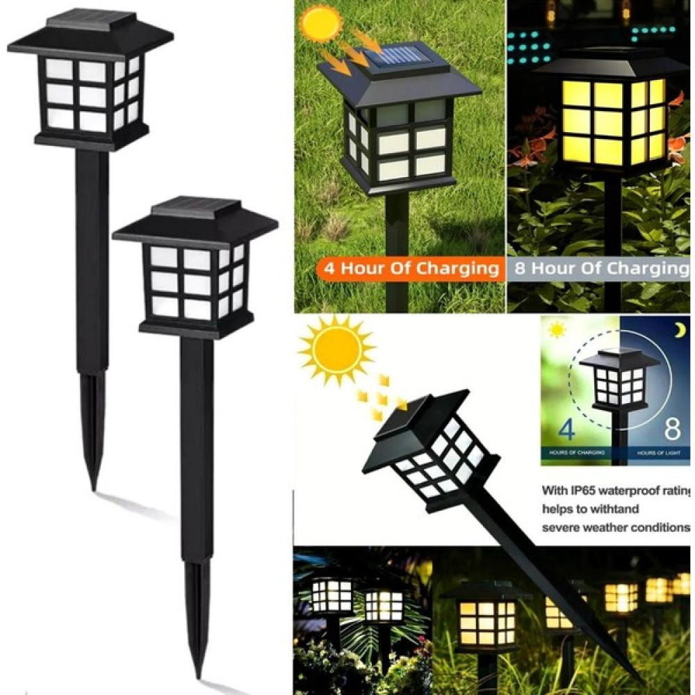 Kyrotech 2 Li Set Sokak Lambası Tasarımlı Solar Bahçe Lambası, LED Dış Mekan Lambası, Yol Lambası, Yüksek Lümen, Süper Parlak Yol Aydınlatması, Bah... Dış Mekan Aydınlatma Fiyatı