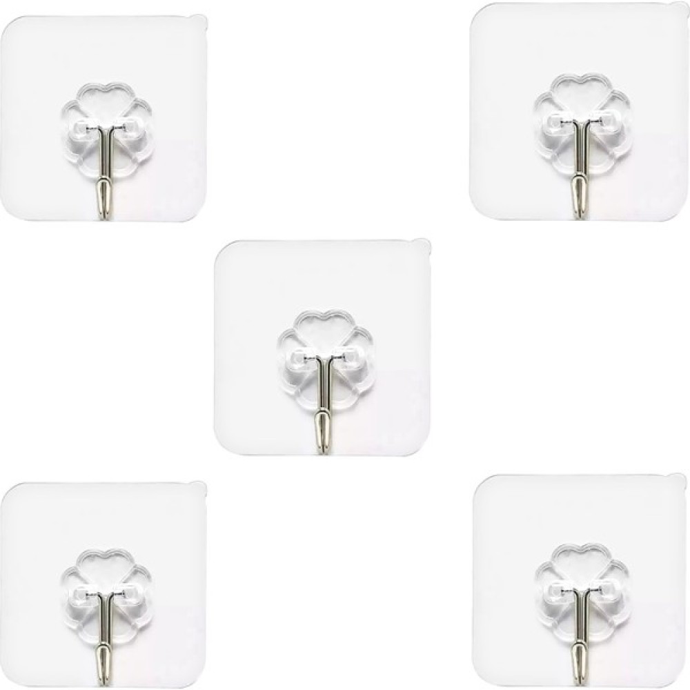 Kyrotech Askı Kendinden Yapışkanlı Askı 5 Adet Şeffaf Banyo Mutfak Havlu Askısı 6*6 cm - Beyaz Eşya Saklama / Düzenleme Fiyatı