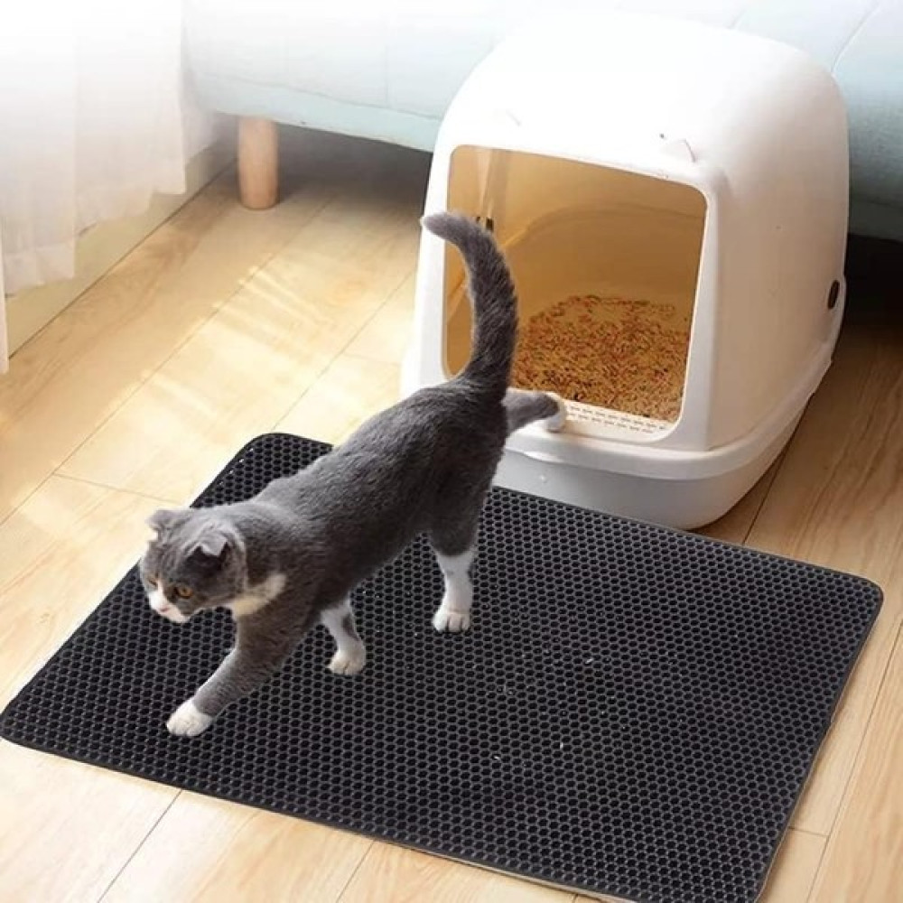 Kyrotech Elekli Kedi Kumu Paspası Kedi Köpek Tuvalet Önü Paspas Kedi Köpek Matı Elekli Kedi Kumu Tuvaleti Önü Paspası 40*60 cm Evcil Hayvan Ürünleri Fiyatı