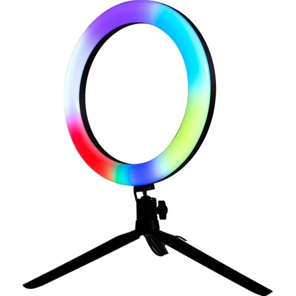 Kyrotech Ring Light LED Gökkuşağı Efektli 8" Yeni Nesil Youtuber Vlogger Tiktok Light Kuaför Işığı Ayaklı Tripod Video Kamera Aksesuarları Fiyatı