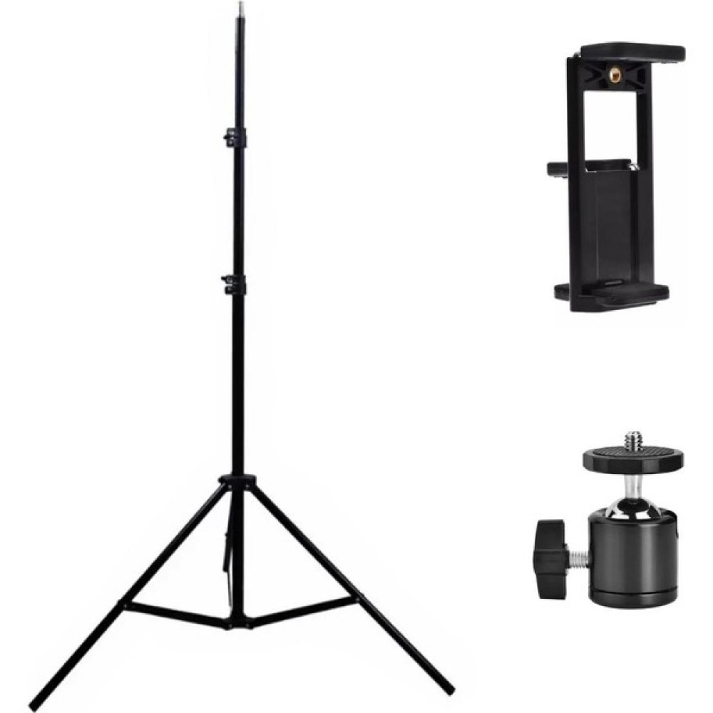 Kyrotech Tablet Tutucu 2 Metre Metal Tripod Ayaklı 360 Hareketli Mafsal ipad Tutucu Tablet Holder - Siyah - Beyaz Tripodlar Fiyatı