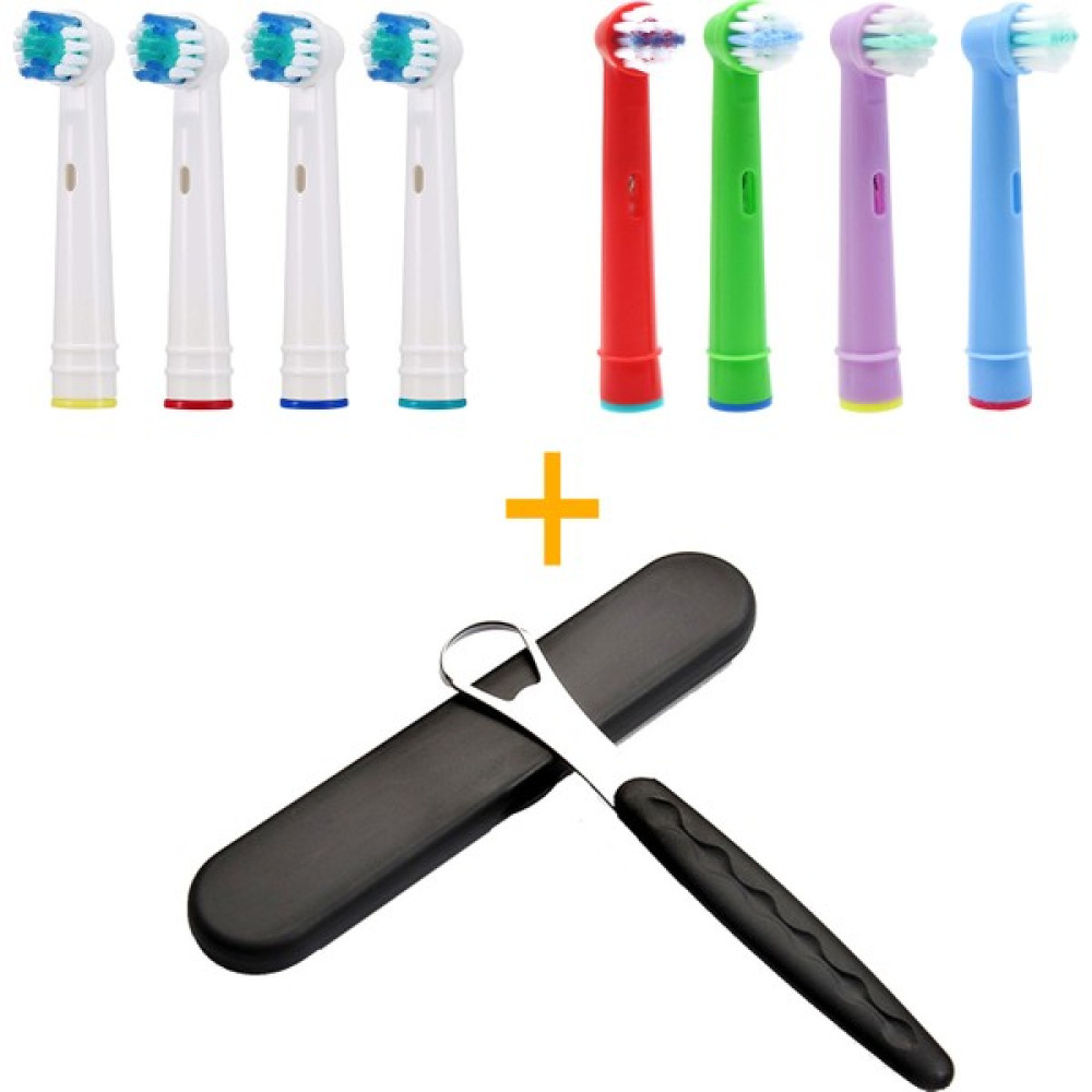 Kyver 8’li Paket Yetişkin ve Çoçuk Için Oral-B ile Uyumlu Yedek Diş Fırçası Başlığı + Dil Temizleme Aparat - Siyah Şarjlı Diş Fırçası ve Aksesuarları Fiyatı