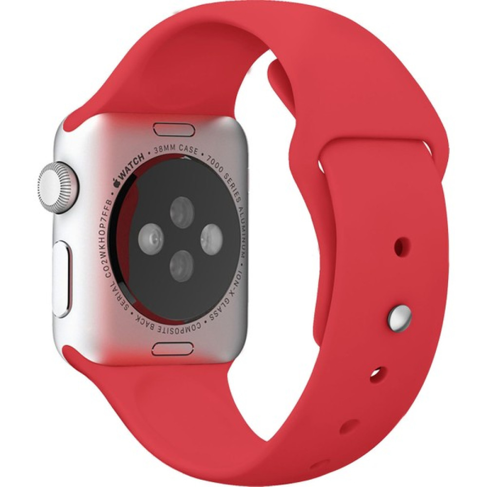 Kyver Apple Watch Seri 7/6/SE/5/4/3 Silikon Kordon 45mm 44mm 42mm Uyumlu Gül Kırmızı - Koyu Kırmızı Giyilebilir Teknoloji Aksesuarları Fiyatı