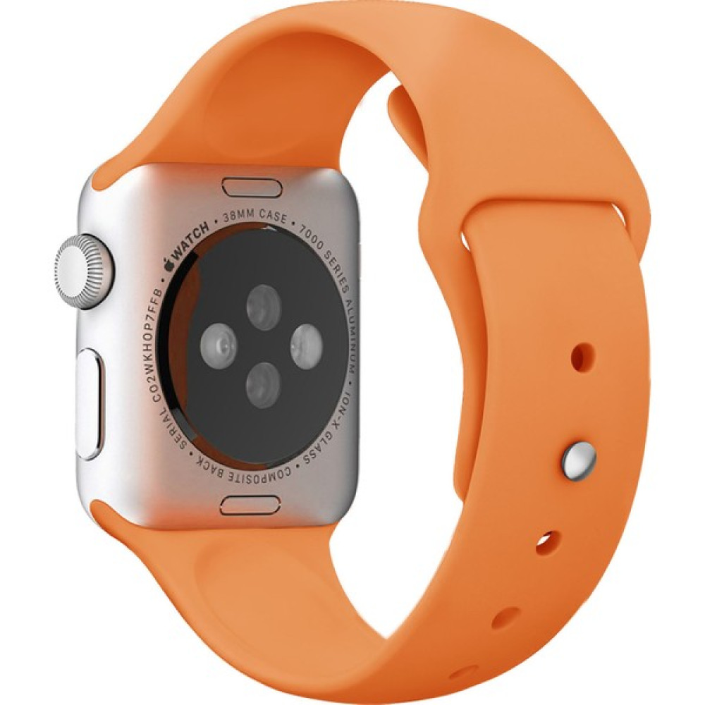 Kyver Apple Watch Seri 7/6/SE/5/4/3 Silikon Kordon 45mm 44mm 42mm Uyumlu Turuncu Giyilebilir Teknoloji Aksesuarları Fiyatı
