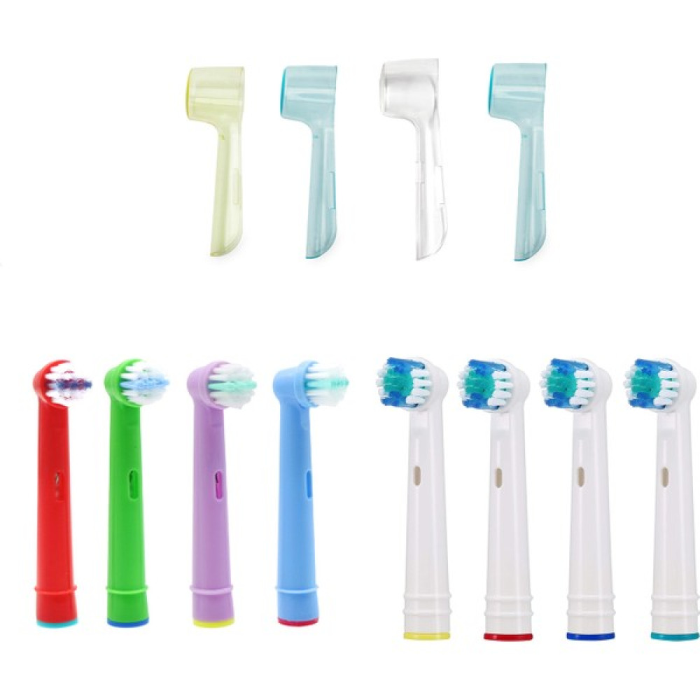 Kyver Oral B Uyumlu Diş Fırçası Yedek Başlığı 4 Yetişkin + 4 Çocuk + 4'lü Koruyucu Kapak Set Şarjlı Diş Fırçası ve Aksesuarları Fiyatı