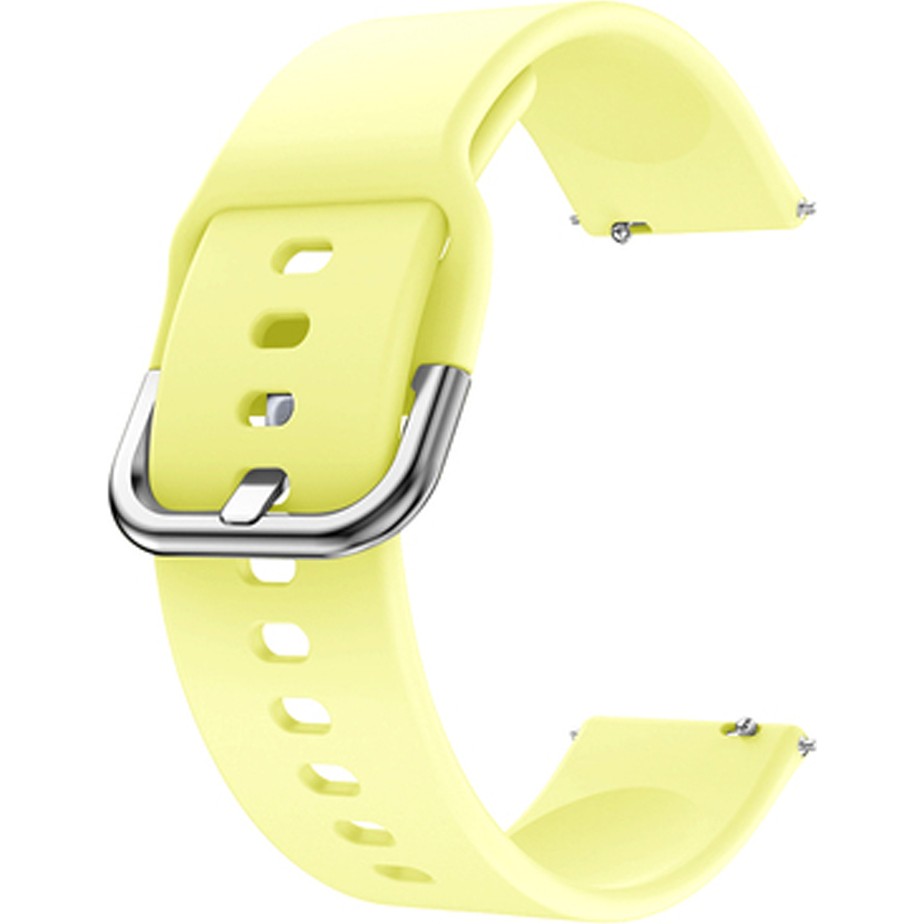 Kyver Silikon Uyumlu Modeller Huawei Watch GT 6 / Gt 5 46MM 22MM Spor Kordon - Sarı Cep Telefonu Fiyatı